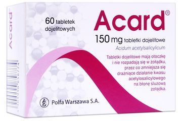 Acard 150 mg tabl.dojelit. 0,15 g 60 tabl.