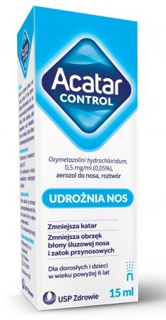 Acatar Control aerozol do nosa 0,5 mg/ml,  15 ml