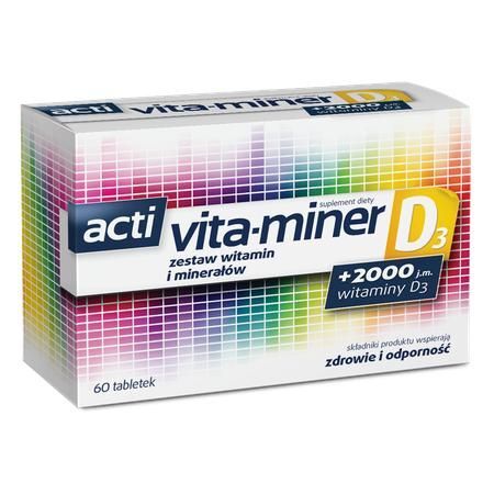Acti Vita-Miner D3, 60 tabletek