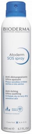 Atoderm SOS Spray likwidujący swędzenie skóry, 200ml