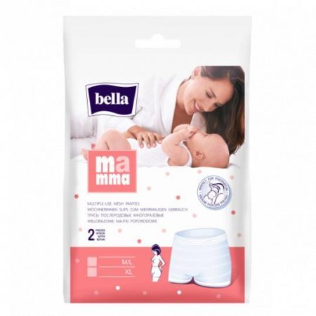Bella Mamma, majtki poporodowe, wielorazowe, M/ L, 2 sztuki