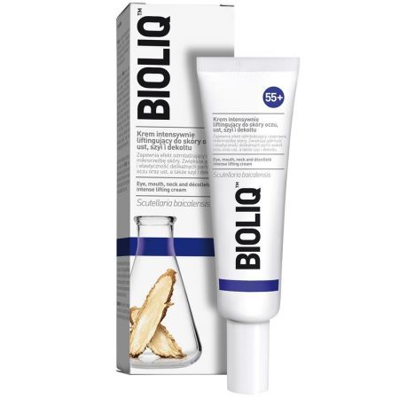 Bioliq 55+ Krem intensywnie liftingujący do skóry oczu, ust, szyi i dekoltu, 30 ml