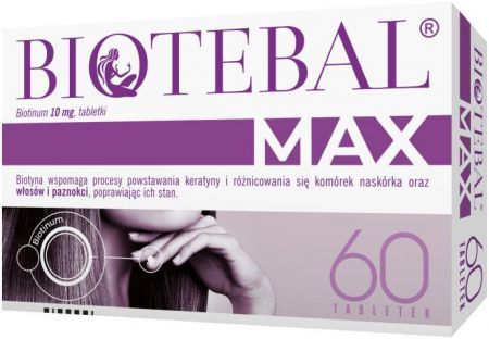Biotebal Max 0,01g, 60 tabletek