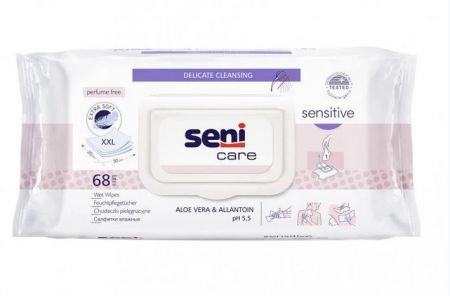Chusteczki nasączane Seni Care Sensitive 68 sztuk