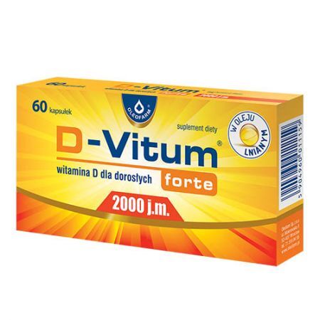 D-Vitum Forte 2000 j.m, 60 kapsułek