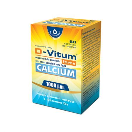 D-Vitum forte Calcium, 60 tabletek