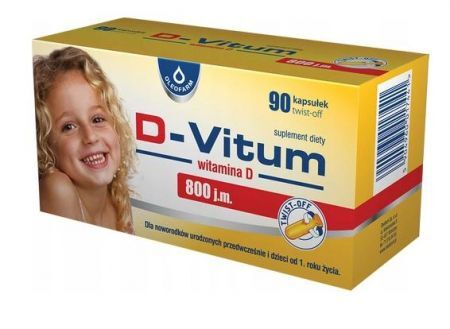 D-Vitum witamina D 800 j.m. 90 kapsułek