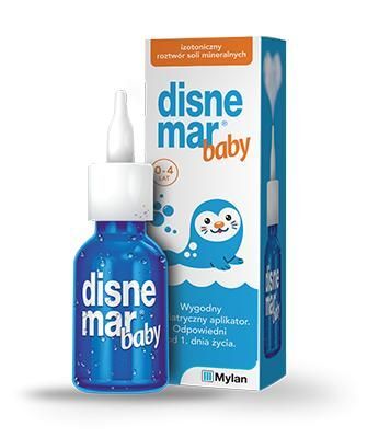 Disnemar Baby, spray izotoniczny do nosa od 0 do 4 lat, 25 ml (250 daw.)