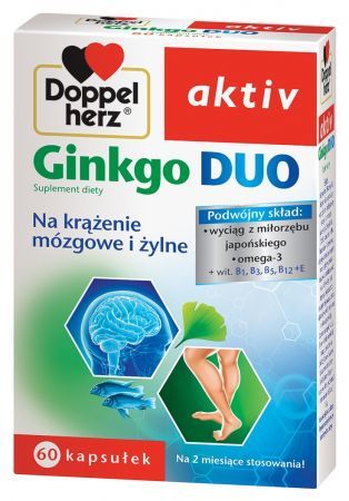 Doppelherz aktiv Ginkgo Duo, 60 kapsułek