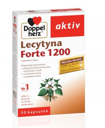 Doppelherz Aktiv, Lecytyna 1200 Forte, 30 kapsułek