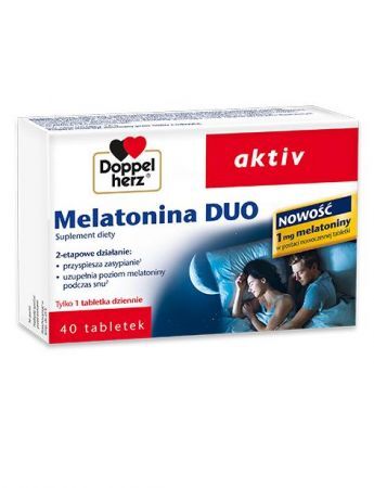 Doppelherz aktiv Melatonina DUO, 40 tabetek