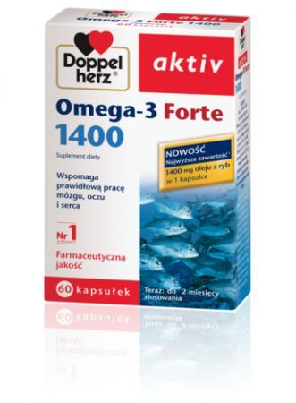 Doppelherz aktiv Omega-3 Forte 1400, 60 kapsułek