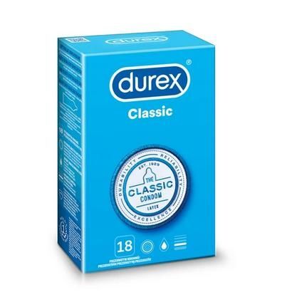 Durex Classic, prezerwatywy klasyczne, 18 sztuk