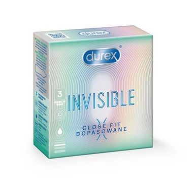 Durex Invisible Dopasowane 3 sztuki