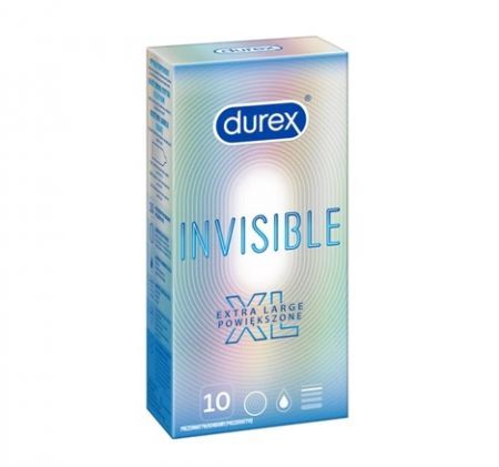 Durex Invisible XL Powiększone 10 sztuk