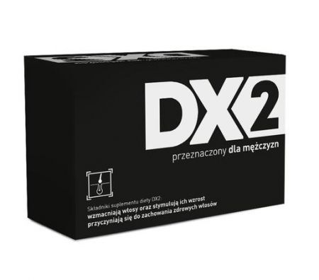 DX2, kapsułki wzmacniające włosy, dla mężczyzn, 30 kapsułek