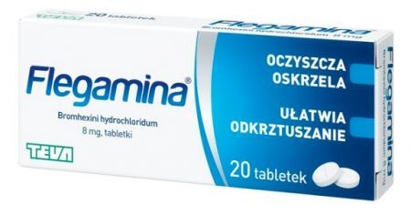 Flegamina 8 mg, 20 tabletek