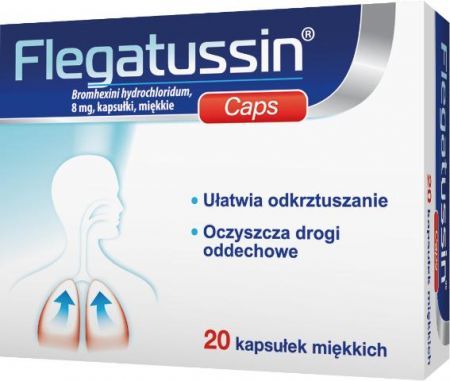Flegatussin 8 mg, 20 kapsułek