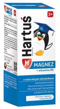 Hartuś Magnez + wit. B6,  3+,  syrop 120 ml