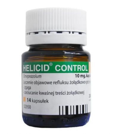 Helicid Control 10 mg, 14 kapsułek