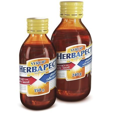 Herbapect (498 mg + 348 mg + 87 mg)/ 5 ml, syrop, 240g