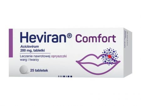 Heviran Comfort 0,2 g, 25 tabletek
