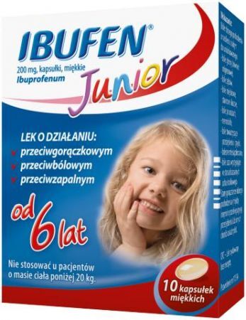Ibufen Junior 200 mg x 10 kapsułek
