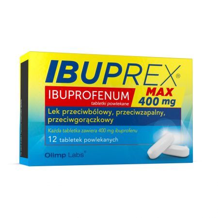 Ibuprex Max 400 mg, 12 tabletek powlekanych