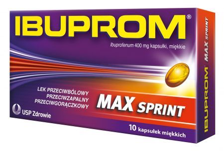 Ibuprom MAX Sprint 400 mg, 10 kapsułek