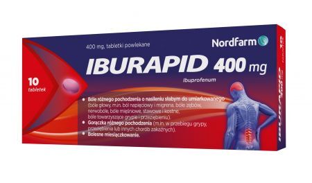 Iburapid 400 mg, 10 tabletek powlekanych