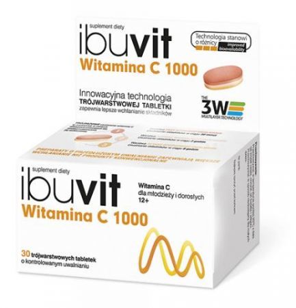 Ibuvit Witamina C 1000, 30 tabletek