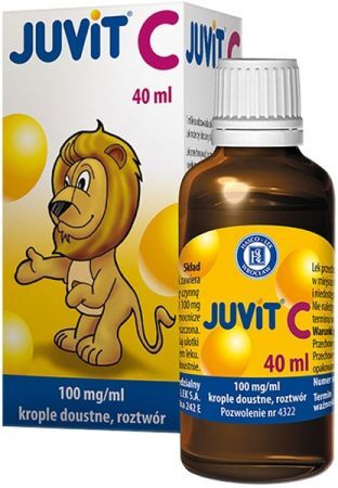 Juvit C 100 mg/ml, krople doustne, 40ml