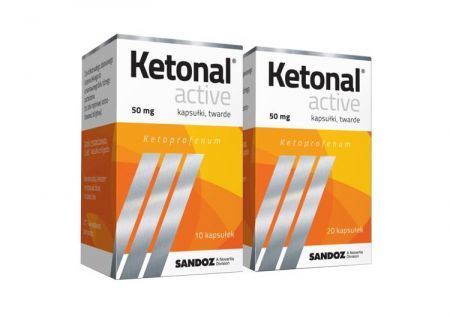 Ketonal Active kaps.twarde 0,05 g, 20 kapsułek
