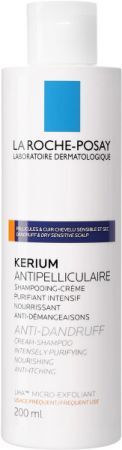 La Roche-Posay Kerium, szampon-krem przeciwłupieżowy, łupież suchy, 200ml