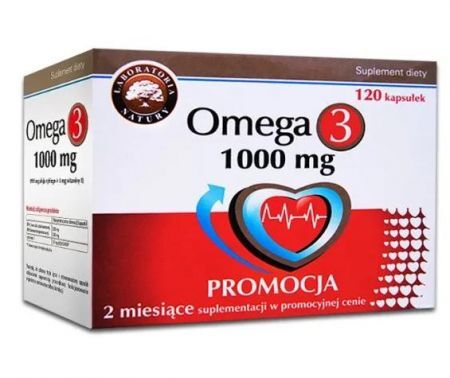Laboratoria Natury Omega-3 1000 mg, 120 kapsułek