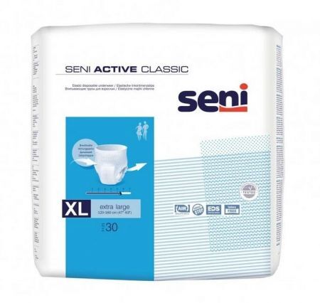 Majtki chłonne zakładane jak bielizna Seni Active Classic EXTRA LARGE 30sztuk