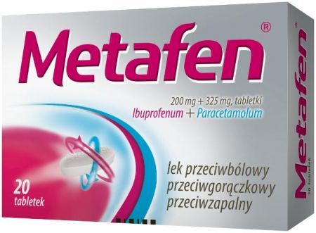 Metafen (200 mg + 325 mg) x 20 tabletek