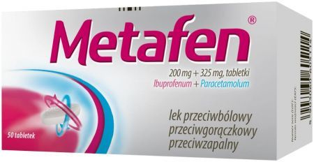 Metafen (200 mg + 325 mg) x 50 tabletek