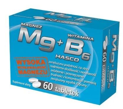 Mg magnez + witamina B6 Hasco, 60 tabletek
