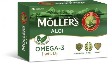 Moller's Algi, 30 kapsułek KRÓTKA DATA do 2022-03-15