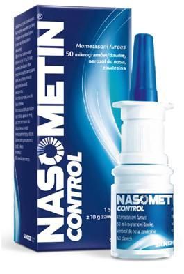 Nasometin Control 0,05 mg, aerozol do nosa, zawiesina, 10g, 60 dawek KRÓTKA DATA do 2022-03-31
