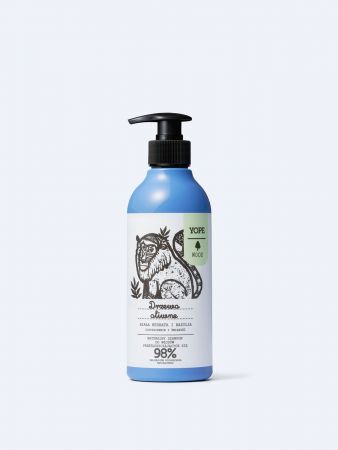 Naturalny szampon do włosów drzewo oliwne, biała herbata i bazylia, 300ml