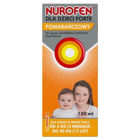 Nurofen dla dzieci Forte pomarańczowy 40 mg/ ml, 150 ml