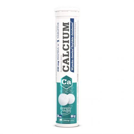 Olimp Calcium o smaku cytrynowym, 20 tabletek musujących
