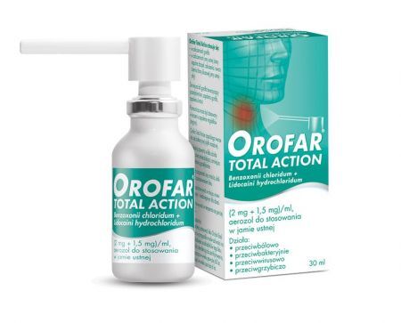 Orofar Total Action, aerozol do stosowania w jamie ustnej, 30ml