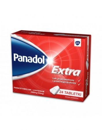 Panadol Extra 500 mg + 65 mg, 24 tabletki powlekane