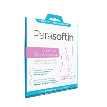 Parasoftin Regeneracja i odnowa stóp, skarpetki złuszczające do stóp, 1 para