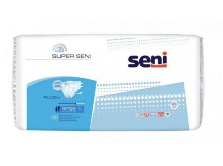 Pieluchomajtki SUPER SENI L, 30 sztuk
