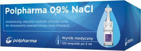 Polpharma 0,9% NaCl 5 ml, 120 amp.