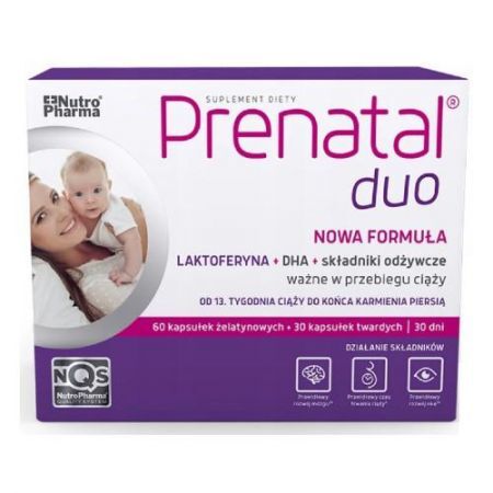 Prenatal® duo 60,4 g,  30 kapsułek twardych + 60 kapsułek żelatynowych